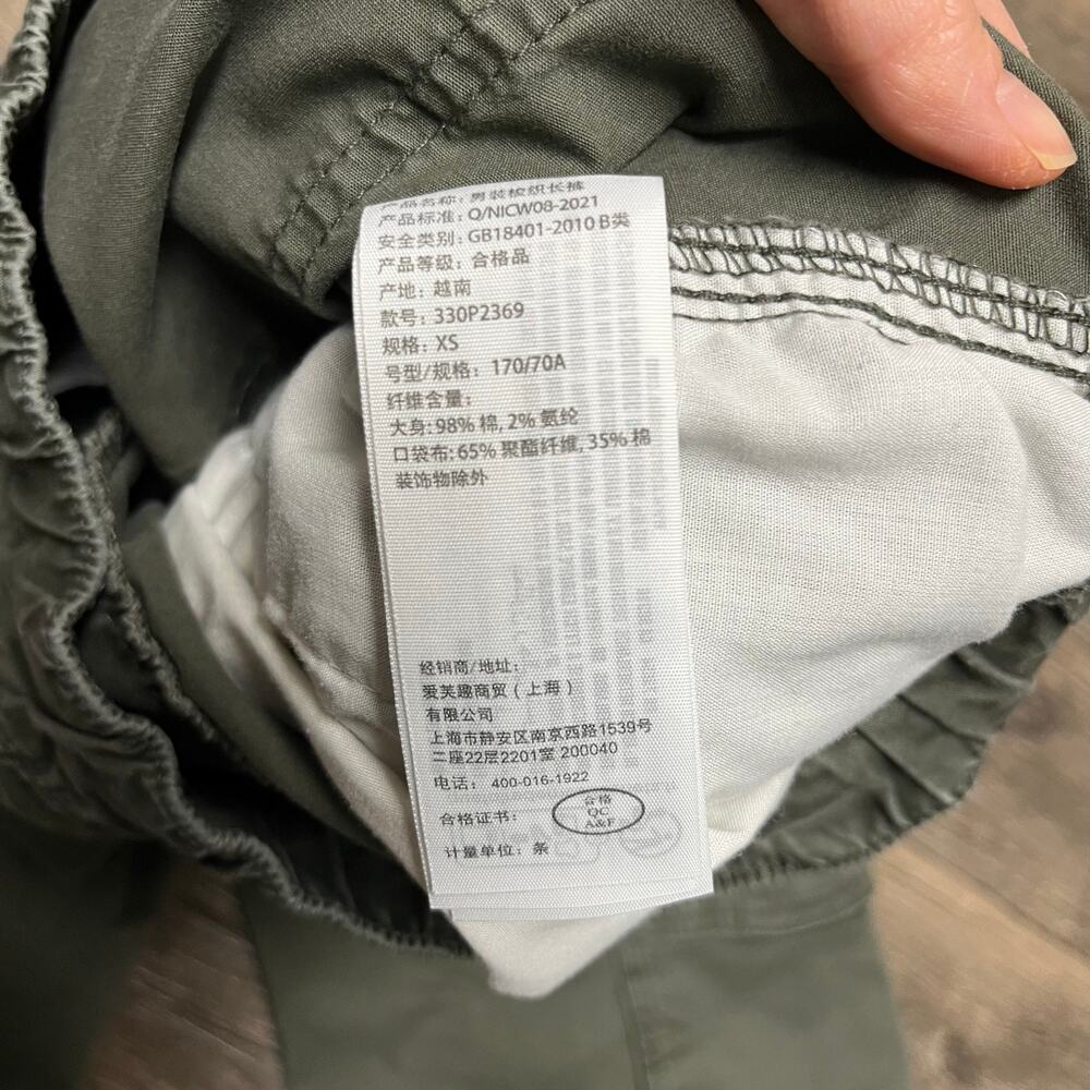Hollister Y2K Cargo Jogger Pants Olive Green Women XS Epic Flex Grunge Utility - Picture 9 of 11